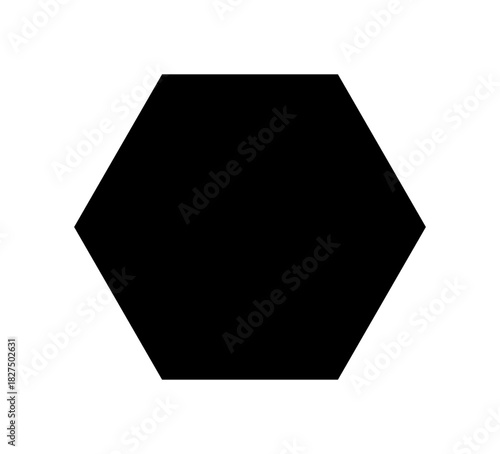 Schwarzes Sechseck