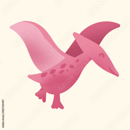 Illustration watercolor of an Pterodactyl