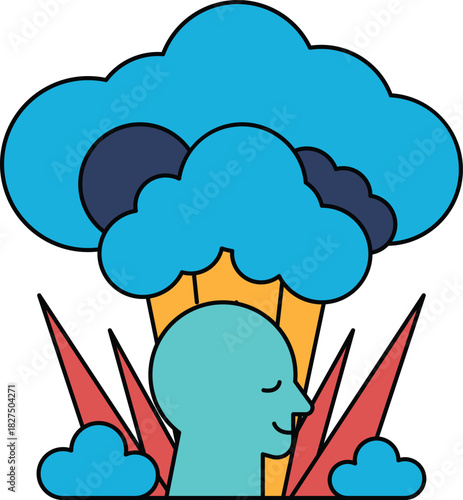 A man is sleeping in a field of grass