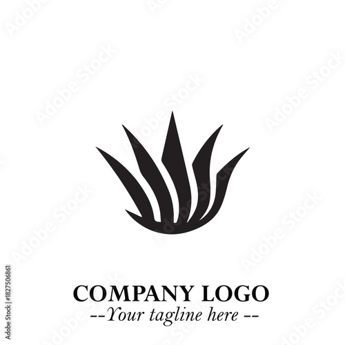 Elegant Black Crown Logo Symbol on a Clean White Background for Premium Branding Design