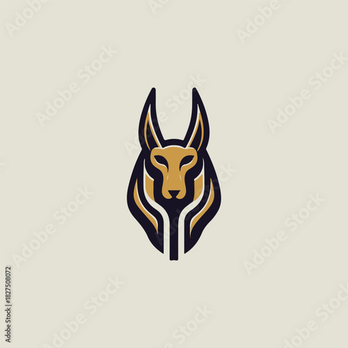 Anubis Egypt God Logo
