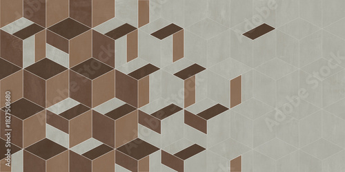 Fototapeta Naklejka Na Ścianę i Meble -  Geometric Natural Texture Decor