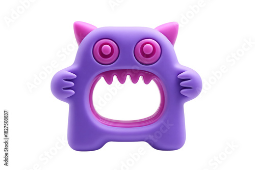 Soft and Chewy Teething Toy for Baby Gum Relief isolated on transparent background