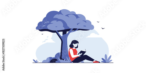 A cartoon businessman and woman are holding black umbrellas for safety under a dark rain cloud protection concept illustration