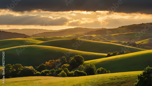 sunrise over the mountains