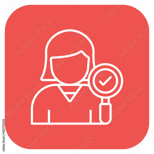 Female Auditor Icon