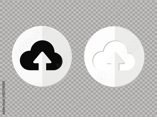 Modern upload web symbol	

