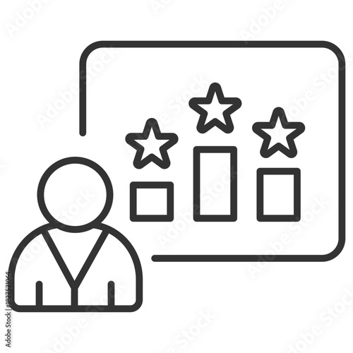 Ranking Outline Icon