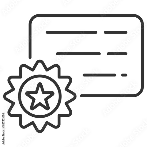 Reward Chart Outline Icon
