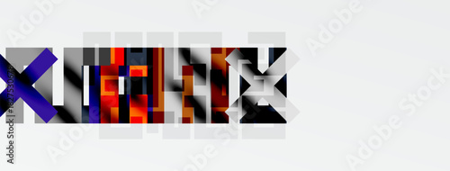 Abstract graphic design features colorful block letters spelling XULUX. Background is white with black borders. Modern aesthetic.