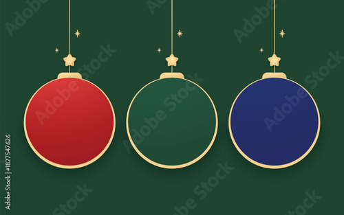 Christmas label. Festive Christmas text box vector. Perfect for seasonal messages or text and greetings.