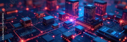 A diverse network of interconnected servers and devices seamlessly exchanging data, symbolizing the power of integrated technologies in modern infrastructure , big data, cybersecurity