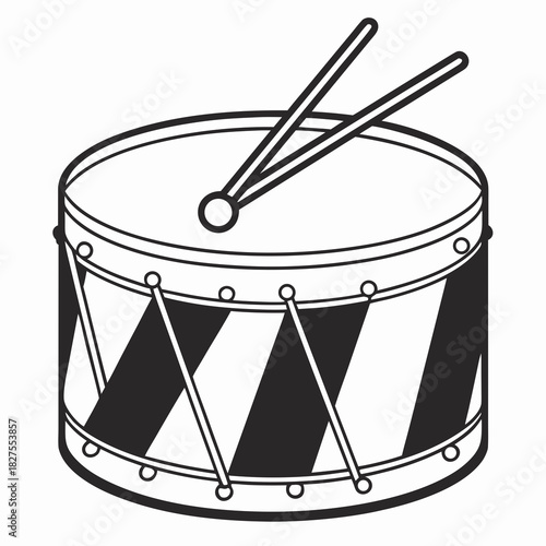 drum set isolated on white