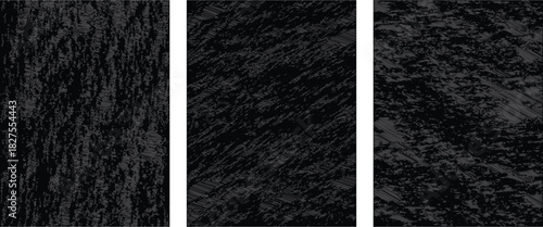 Black Grunge Texture Set – Dark Rough Surface Abstract Background Collection