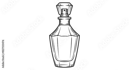 Elegant perfume bottle, a symbol of luxury and beauty