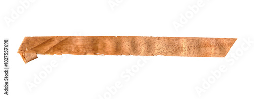 Tableau sur toile Twisted Wood Shaving Piece Isolated Design Element