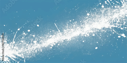 Abstract blue ocean water surface texture background with cold foam splash and fresh summer wave