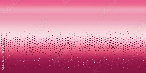 Bright pink abstract background illustration with a halftone dot pattern, perfect for a digital holiday or winter design texture