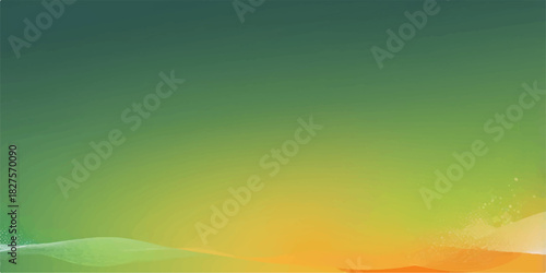 Abstract background with bright green and orange lines creating a colorful gradient motion texture