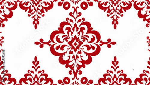 seamless damask pattern, brown abstract floral, vector illustration elegant for textile, wall paper, bedding, curtains, cushion cover, rug, scarf, upholstery fabric, vintage and luxury, decoration