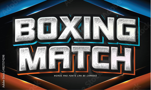boxing match text 
