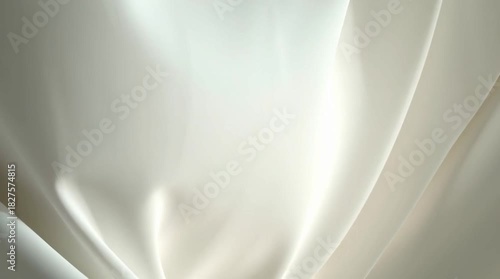 Flowing White Fabric