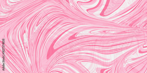 Candy color sunburst background. Abstract pink cream sunbeams design wallpaper. Colorful spinning lines for template, banner, poster, flyer. Sweet rotating cartoon swirl or whirlpool.