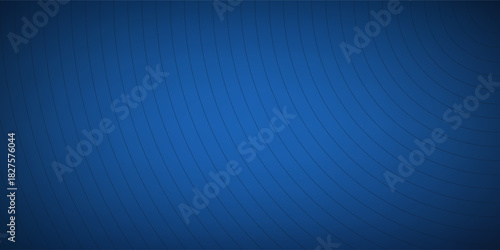 Abstract blue abstract background, the look of stainless steel, circular lines on a blue simple abstract