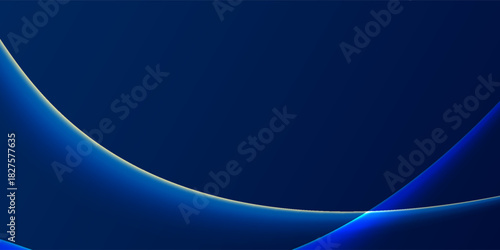 Modern blue background design with luxury gold color abstract