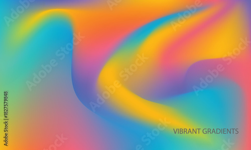 Abstract liquid colorfull gradient background
