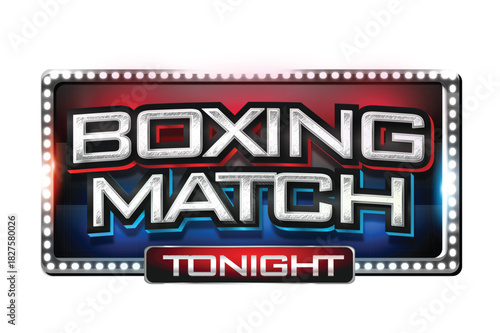 boxing fight board text effect	
