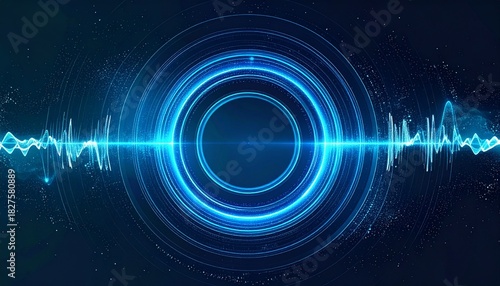 未来的な円形サウンドイコライザー：テクノロジーと音楽の視覚化