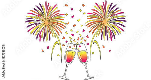 Celebration of party illustration 