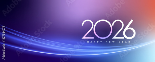 2026 Happy New Year Background