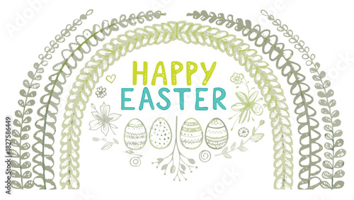 A sophisticated and modern banner design featuring a graceful abstract archway with vibrant color accents perfect for advertisements and promotional materials