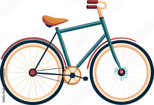 vintage bicycle vector illustration
