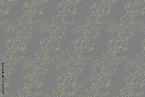 Oversized paisleys blended with soft vines and floral outlines in an earthy, expressive flow ideal for luxury textiles, wallpaper, packaging, cultural projects.