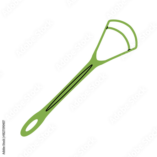 Tongue scraper tool for oral care and fresh breath hygiene