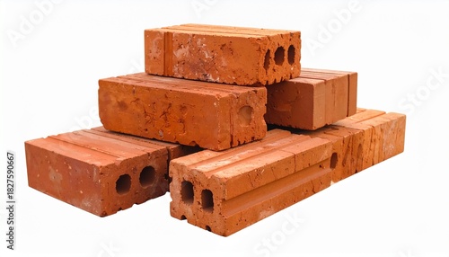 Due to being costly and impractical, red brick is an uncommon building material