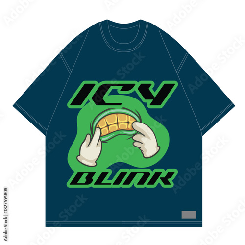 Icy gold teeth design for rapp apparel clothing brand