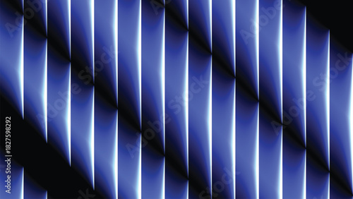 A vertical glass motion, glowing white, blue, fractal glass effect gradient on a black background, ribbed, Spectrum waves effect, ethereal glass effect, neon, sense of motion, 8K.