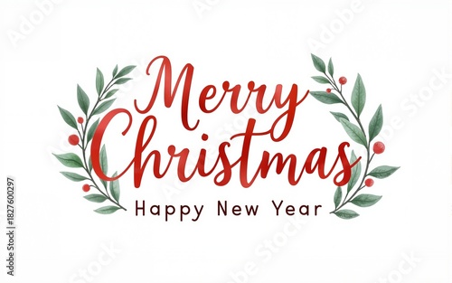 Festive watercolor design with 