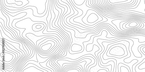 Abstract Topographic background. Geographic line map. Wavy pattern design. Paper texture imitation of a geographical map shades. Vector illustration.	