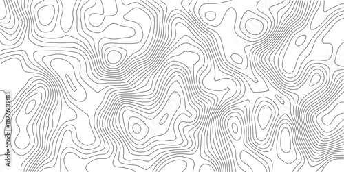 Abstract Topographic background. Geographic line map. Wavy pattern design. Paper texture imitation of a geographical map shades. Vector illustration.	