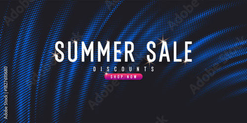 Abstract illustration. A simple and effective illustration with the inscription Summer Sale.