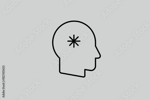 idea illustration in line style design. Vector illustration.	