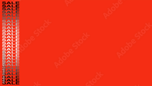 Brutal high-impact red sale banner. Aggressive minimalist promotion background.
