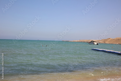 The Red Sea, the dock and a ship