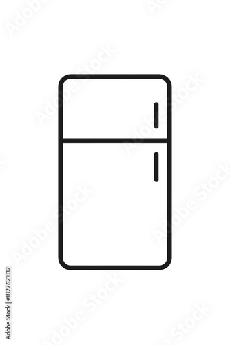 fridge outline vector icon
