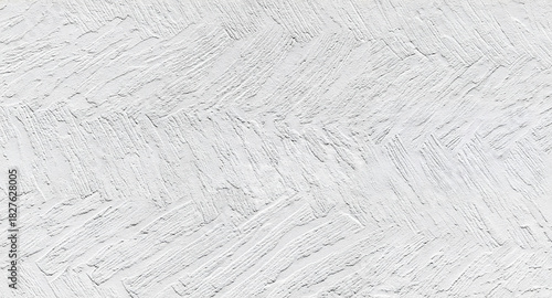 A clean white plaster wall texture featuring subtle rough patterns and soft diagonal strokes. Ideal for minimalist backgrounds, interior design concepts, architectural visuals.